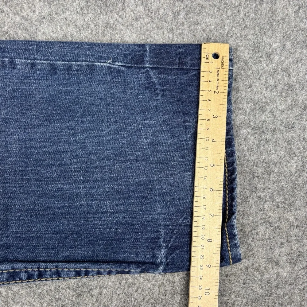 TK Axel Jeans Mens 38x32 Relaxed Straight Y2K Distressed Medium Wash Blue Denim